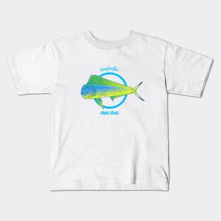 Reefhorse Mahi Mahi Blue Ring Kids T-Shirt